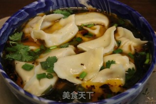 酸汤水饺的做法步骤：5