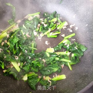 塔菜炒虾酱的做法步骤：8