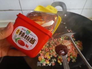 虾仁炒饭的做法步骤：4