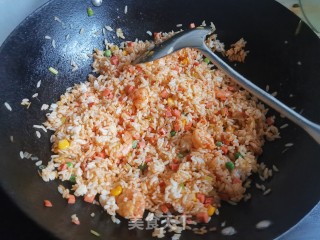虾仁炒饭的做法步骤：7
