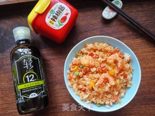 虾仁炒饭的做法步骤：8