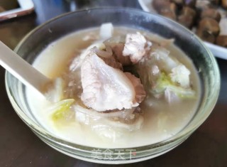 白菜粉条炖龙骨的做法步骤：10