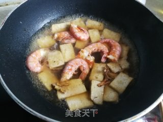 红虾青菜烧豆腐的做法步骤：5