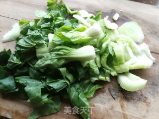 红虾青菜烧豆腐的做法步骤：6
