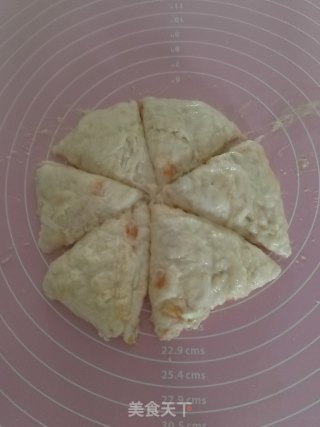 无糖无油肉松香葱司康的做法步骤：4