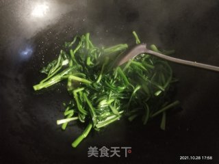 清炒油菜的做法步骤：5