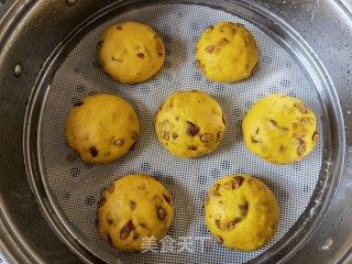 南瓜牛奶红枣窝窝的做法步骤：12
