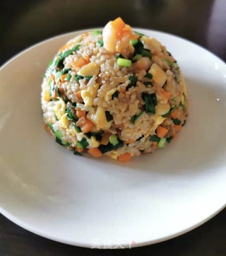 海鲜炒饭的做法步骤：16