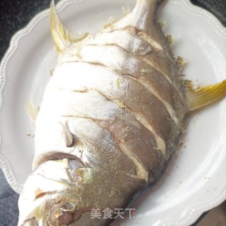 葱油金鲳鱼的做法步骤：7