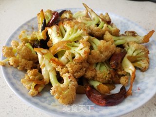 辣炒菜花的做法步骤：5