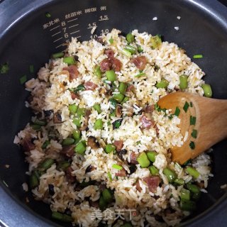 电饭锅豆角焖饭的做法步骤：13