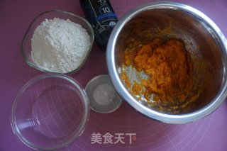 南瓜手指饼干的做法步骤：1