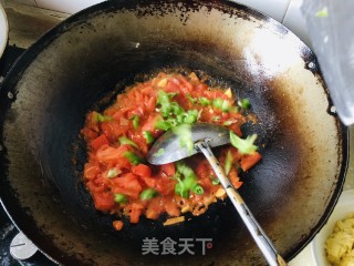 鸡蛋西红柿拌面的做法步骤：3