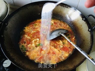 鸡蛋西红柿拌面的做法步骤：5