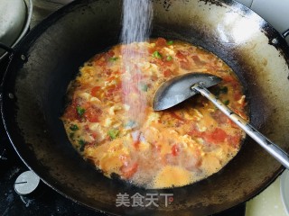 鸡蛋西红柿拌面的做法步骤：6