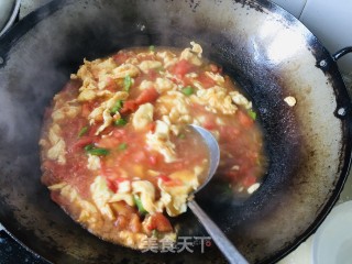 鸡蛋西红柿拌面的做法步骤：7
