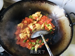 鸡蛋西红柿拌面的做法步骤：5