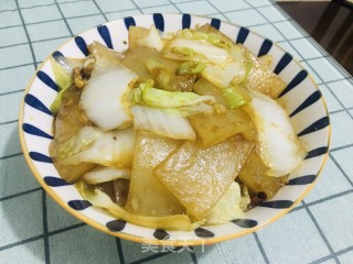 土豆恶炒白菜的做法步骤：8