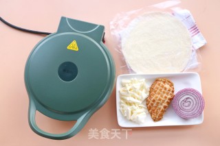 懒人界爆款美食-芝士鸡肉饼的做法步骤：1