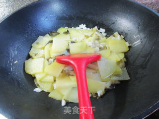 腌白菜炒土豆的做法步骤：5