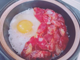 腊味煲仔饭的做法步骤：4