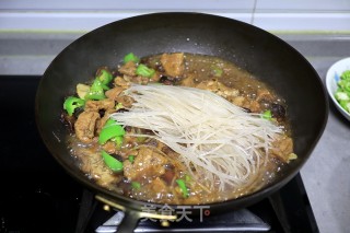 鸡腿豆泡炖粉条的做法步骤：9