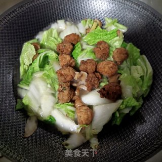 “炖菜”大肠白菜炖萝卜丸子的做法步骤：10