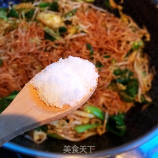 青菜炒细面的做法步骤：9