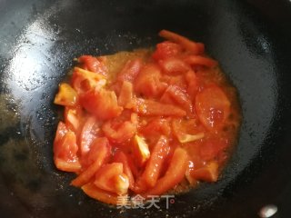 番茄肉片汤的做法步骤：3