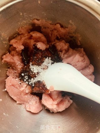 蒸肉丸的做法步骤：2