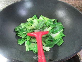 虾干青菜煮老豆腐的做法步骤：4