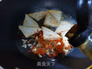 韭菜煎豆腐的做法步骤：6