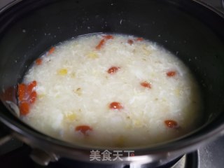 玉米蛋花粥的做法步骤：11