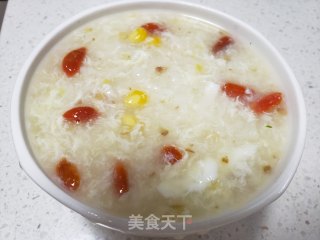 玉米蛋花粥的做法步骤：12