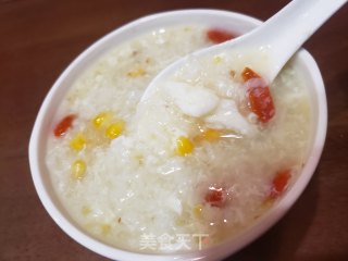 玉米蛋花粥的做法步骤：13