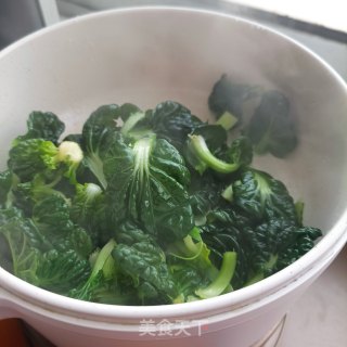 塔菜肥肠煮米粉的做法步骤：5
