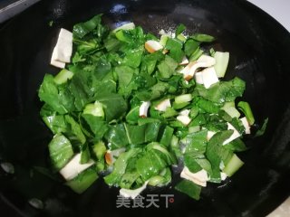 青菜炒豆干的做法步骤：5