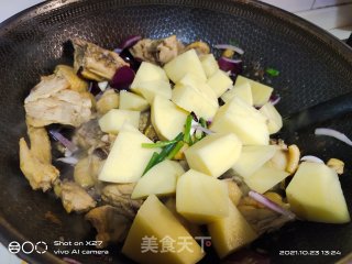 红烧鸡肉的做法步骤：6