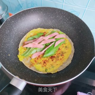 鸡蛋手抓饼的做法步骤：10
