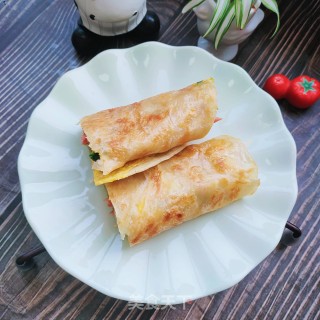 鸡蛋手抓饼的做法步骤：13