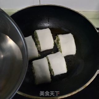 油煎豆腐卷的做法步骤：9