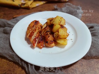香煎鸡胸肉的做法步骤：8