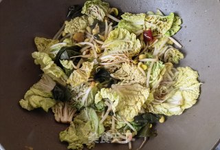 小海带豆芽豆腐炖粉条的做法步骤：9