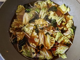 小海带豆芽豆腐炖粉条的做法步骤：10