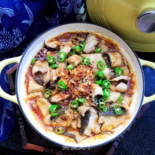 麻辣黑鱼炖豆腐的做法步骤：16