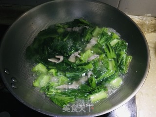 芥菜肉丝汤的做法步骤：7