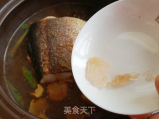 白菜宽粉炖鱼的做法步骤：8
