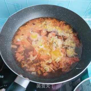 素丸子菠菜汤面的做法步骤：7