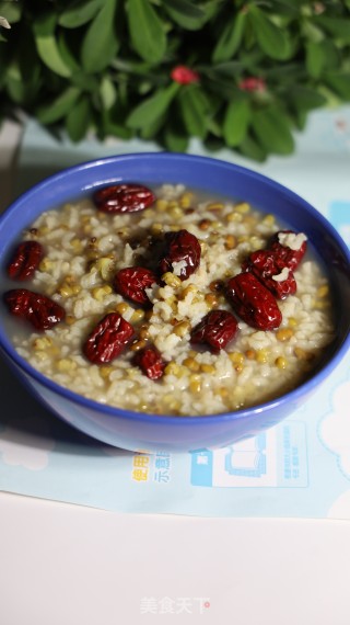 红枣绿豆粥的做法步骤：5