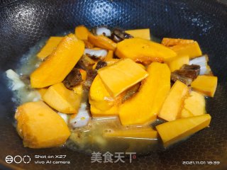 南瓜烧五花肉的做法步骤：5